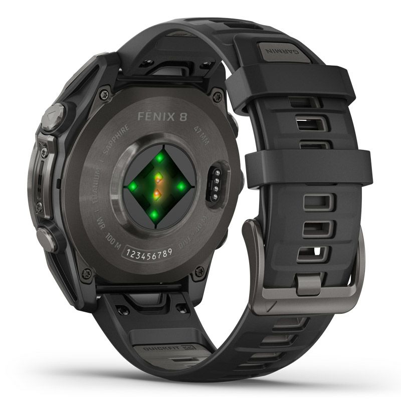GARMIN fenix 8 Sapphire AMOLED 47mm Ti Carbon Gray DLC / Black ガーミン フェニックス8 サファイア アモレッド 47mm Ti カーボン グレー DLC / ブラック 010-02904-27