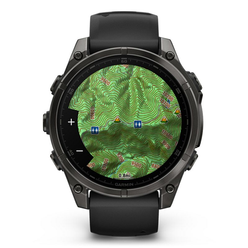 GARMIN fenix 8 Sapphire AMOLED 47mm Ti Carbon Gray DLC / Black ガーミン フェニックス8 サファイア アモレッド 47mm Ti カーボン グレー DLC / ブラック 010-02904-27