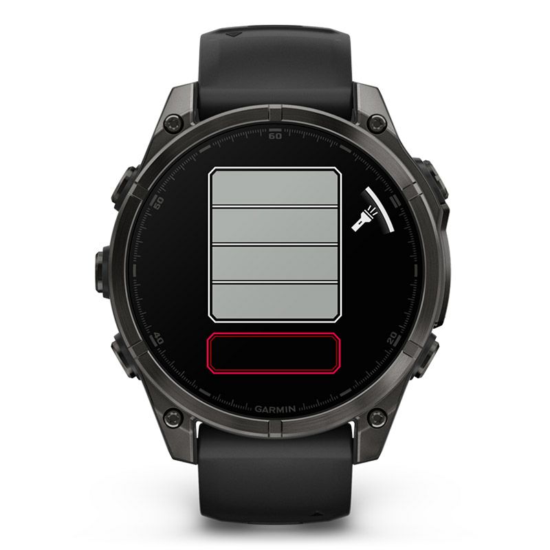 GARMIN fenix 8 Sapphire AMOLED 47mm Ti Carbon Gray DLC / Black 
