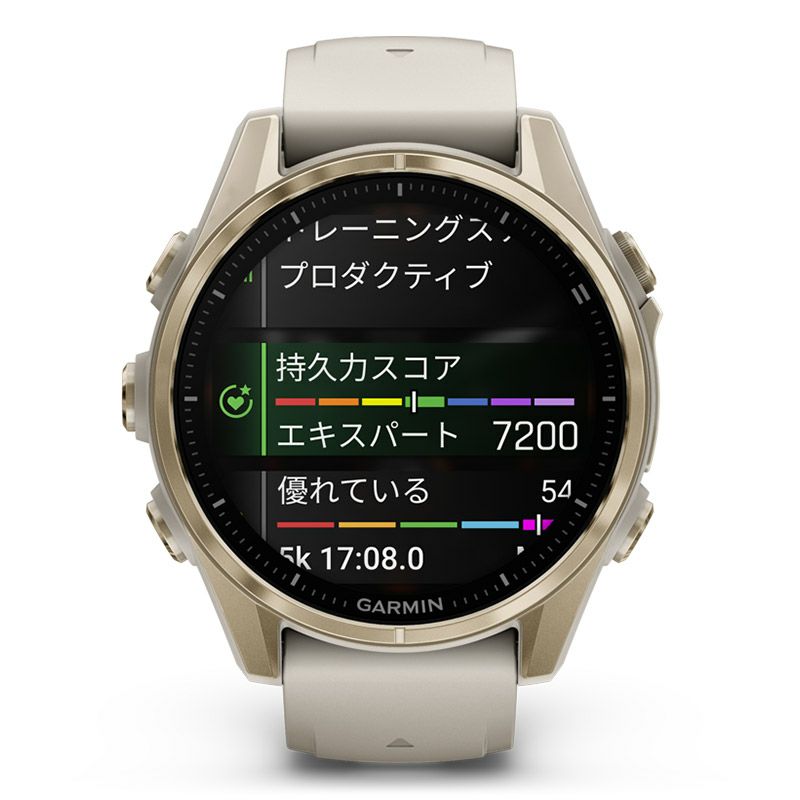 GARMIN fenix 8 Sapphire AMOLED 43mm Soft Gold / Fog Gray ガーミン フェニックス8 サファイア アモレッド 43mm ソフトゴールド / フォググレー 010-02903-16