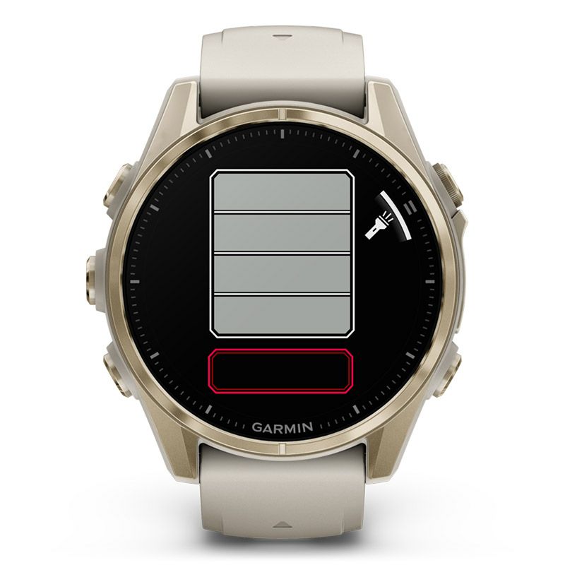 GARMIN fenix 8 Sapphire AMOLED 43mm Soft Gold / Fog Gray ガーミン フェニックス8 サファイア アモレッド 43mm ソフトゴールド / フォググレー 010-02903-16