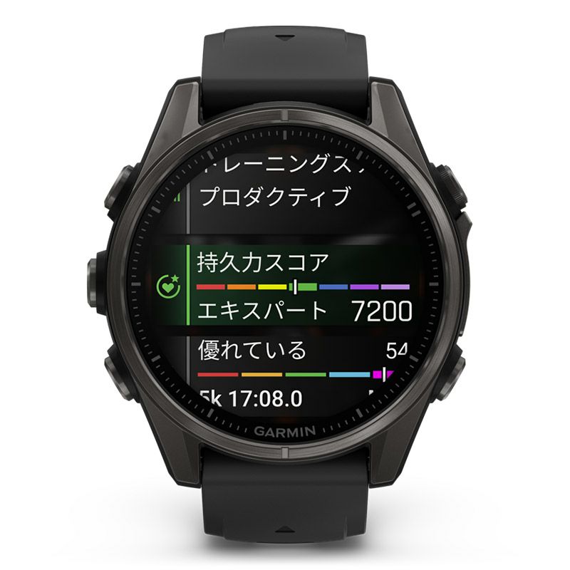 GARMIN fenix 8 Sapphire AMOLED 43mm Ti Carbon Gray DLC / Black 