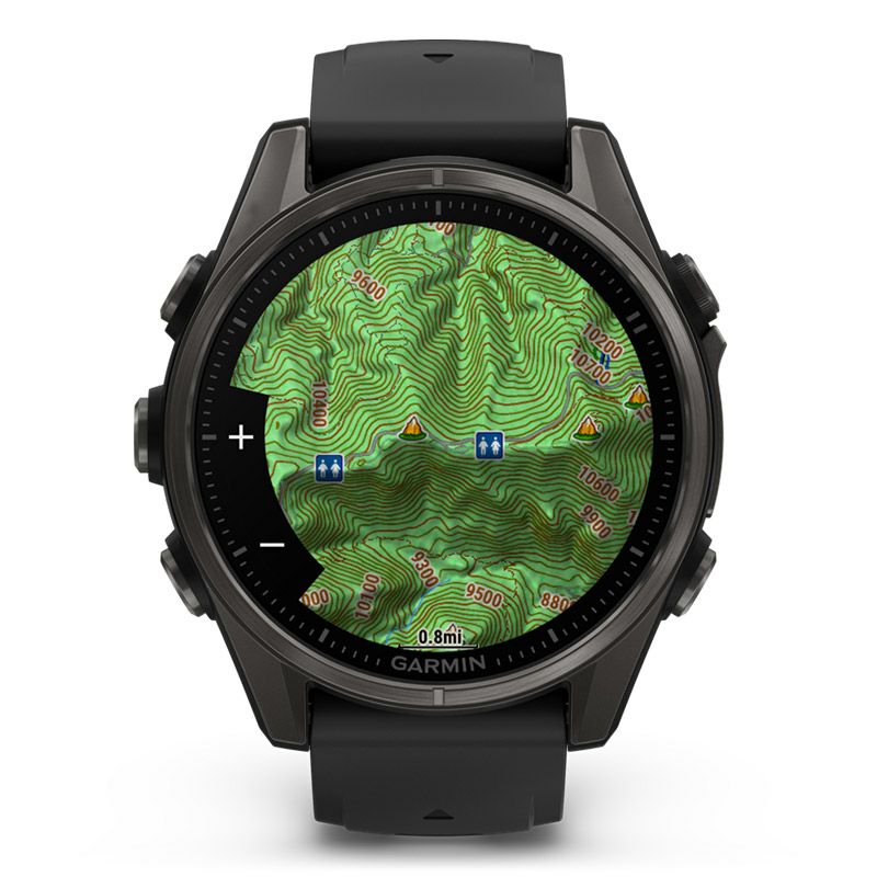 GARMIN fenix 8 Sapphire AMOLED 43mm Ti Carbon Gray DLC / Black ガーミン フェニックス8 サファイア アモレッド 43mm Ti カーボン グレー DLC / ブラック 010-02903-27