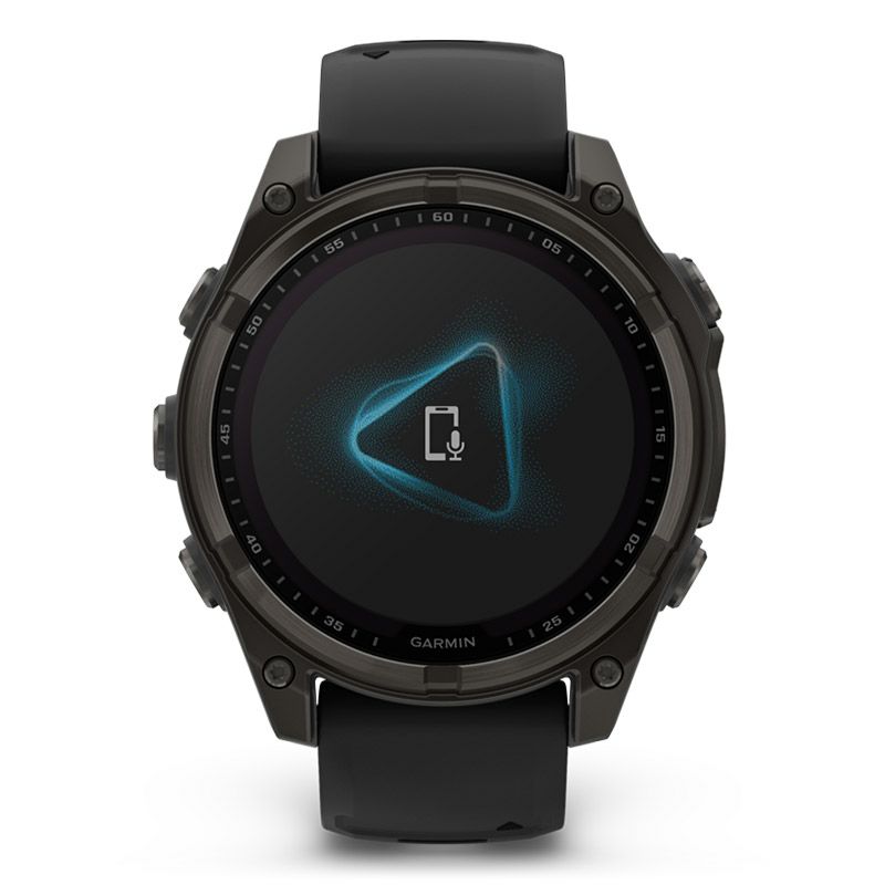 GARMIN fenix 8 Sapphire Dual Power 47mm Ti Carbon Gray DLC / Black  