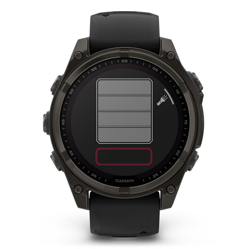 GARMIN fenix 8 Sapphire Dual Power 47mm Ti Carbon Gray DLC / Black ガーミン フェニックス8 サファイア デュアルパワー 47mm Ti カーボン グレー DLC / ブラック 010-02906-50