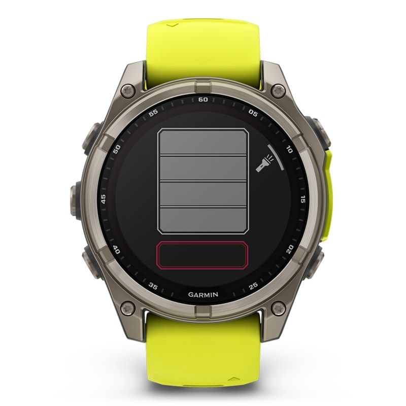 GARMIN fenix 8 Sapphire Dual Power 47mm Ti / Amp Yellow ガーミン フェニックス8 サファイア デュアルパワー 47mm Ti / アンプ イエロー 010-02906-51