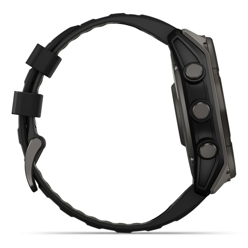 GARMIN fenix 8 Sapphire Dual Power 51mm Ti Carbon Gray DLC / Black ガーミン フェニックス8 サファイア デュアルパワー 51mm Ti カーボン グレー DLC / ブラック 010-02907-50