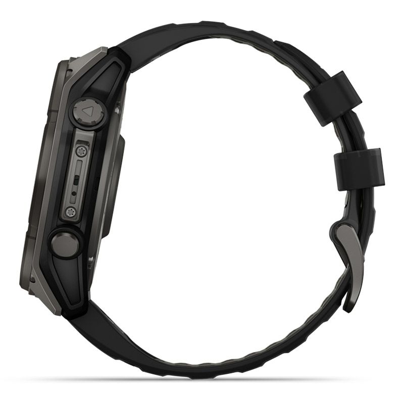 GARMIN fenix 8 Sapphire Dual Power 51mm Ti Carbon Gray DLC / Black ガーミン フェニックス8 サファイア デュアルパワー 51mm Ti カーボン グレー DLC / ブラック 010-02907-50