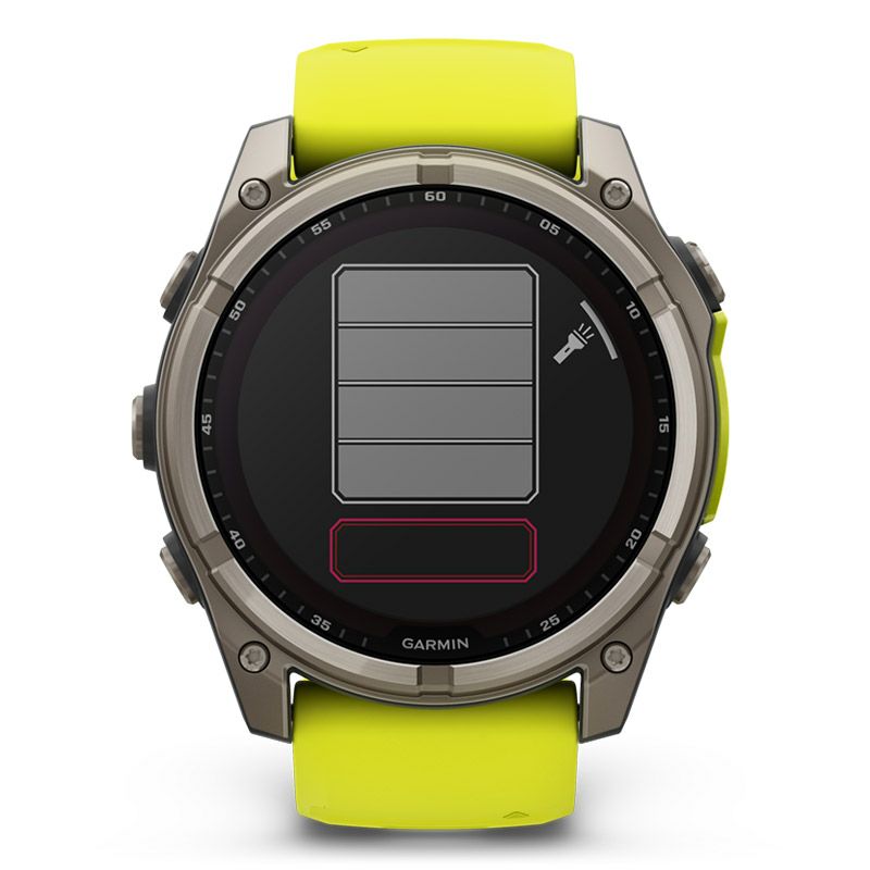 GARMIN fenix 8 Sapphire Dual Power 51mm Ti / Amp Yellow ガーミン フェニックス8 サファイア デュアルパワー 51mm Ti / アンプ イエロー 010-02907-51