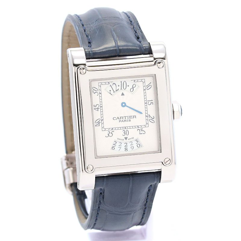 【中古】CARTIER TANK A VIS LM TIME & CALENDAR CPCP カルティエ タンク ア ヴィス LM タイム&カレンダー CPCP W1534551