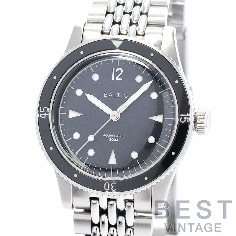 中古】BALTIC AQUASCAPHE CLASSIC BLACK SILVER バルチック アクア 