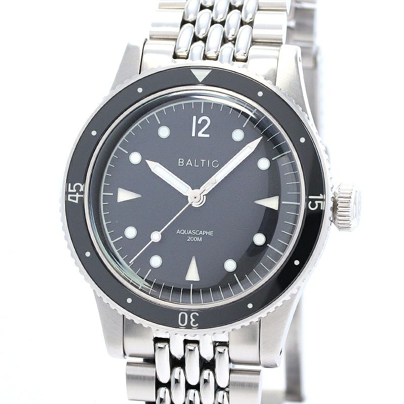 中古】BALTIC AQUASCAPHE CLASSIC BLACK SILVER バルチック アクア 