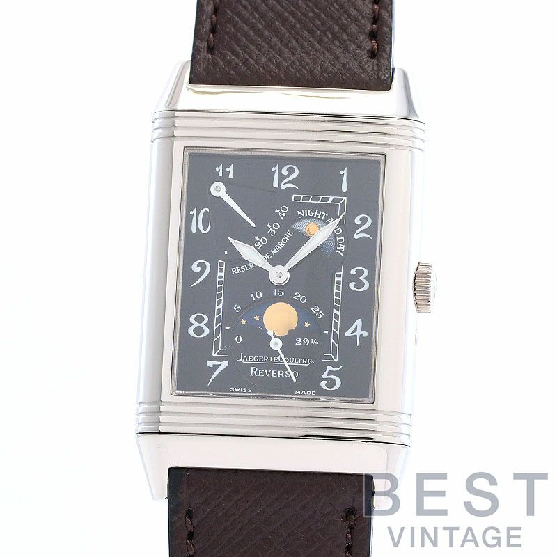 【中古】JAEGER-LECOULTRE REVERSO SUN MOON ジャガー・ルクルト レベルソ・サンムーン Q2753470 (270.3.63)