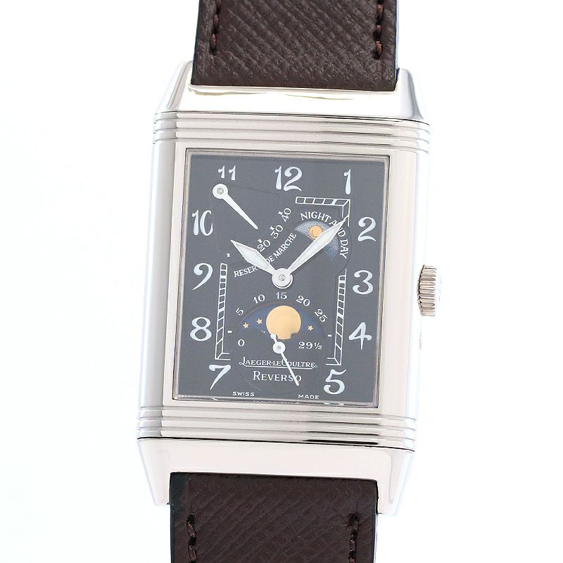 【中古】JAEGER-LECOULTRE REVERSO SUN MOON ジャガー・ルクルト レベルソ・サンムーン Q2753470 (270.3.63)