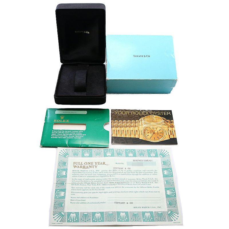 【中古】ROLEX OYSTER PERPETUAL DATE TIFFANY ＆ CO. DOUBLE NAM ロレックス オイスター パーペチュアル デイト ティファニー ダブルネーム 69240