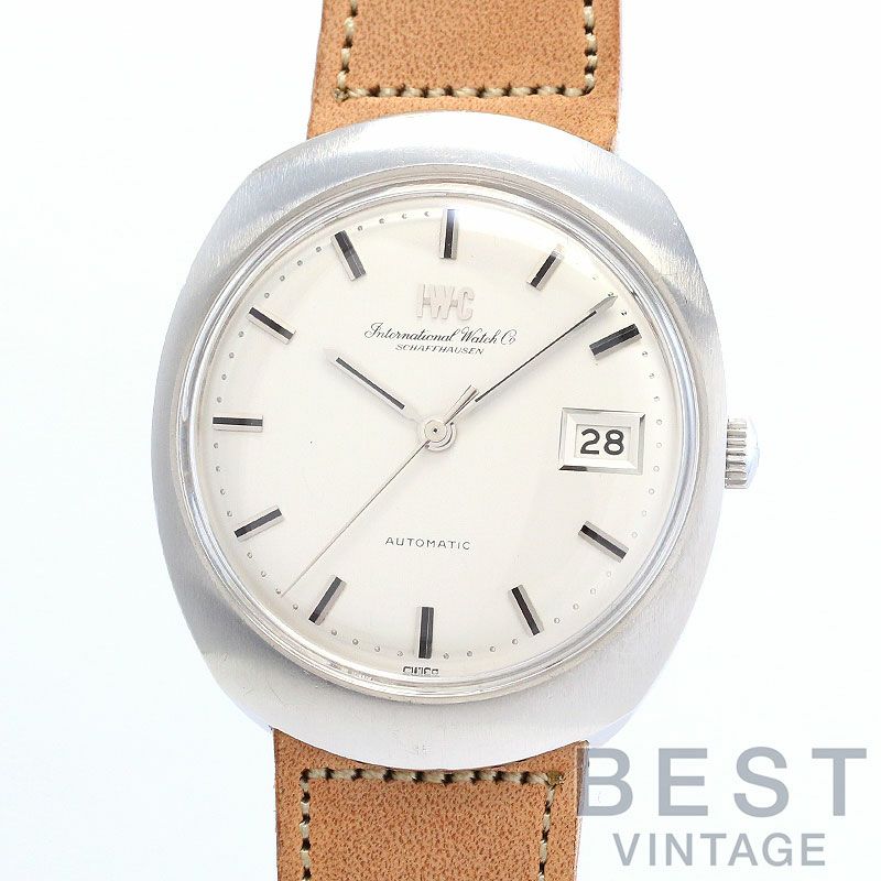 【中古】IWC VINTAGE ONE PIECE OVAL CASE WATCH DATE アイ・ダブリュー・シー ヴィンテージ ワンピースオーバルケースウォッチ デイト R815A
