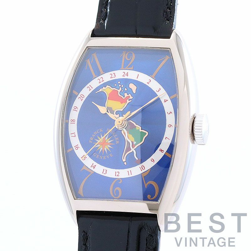 中古】FRANCK MULLER CINTREE CURVEX WORLD WIDE AMERICA フランク 