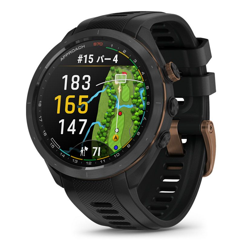 GARMIN Approach S70 47mm Black Bronze Edition ガーミン アプローチ S70 47mm ブラック ブロンズ エディション 010-02746-71