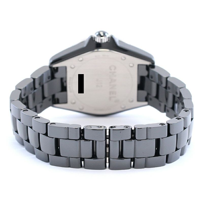 中古】CHANEL J12 シャネル J12 38MM ブラックセラミック ダイヤモンド 