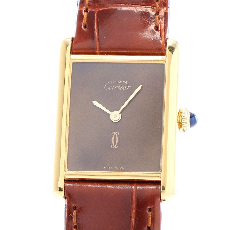 Cartier Vermeil レディース腕時計　ヴェルメイユ Cartier カルティエ 腕時計 VERMEIL ヴェルメイユ 925 クォーツ