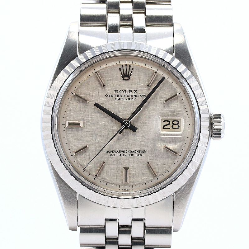 中古】ROLEX OYSTER PERPETUAL DATEJUST LINEN DIAL ロレックス オイスターパーペチュアル デイトジャスト  リネンダイヤル 1603/0｜ヴィンテージブランド｜時計・腕時計の通販サイトBEST ISHIDA（正規・中古販売店）