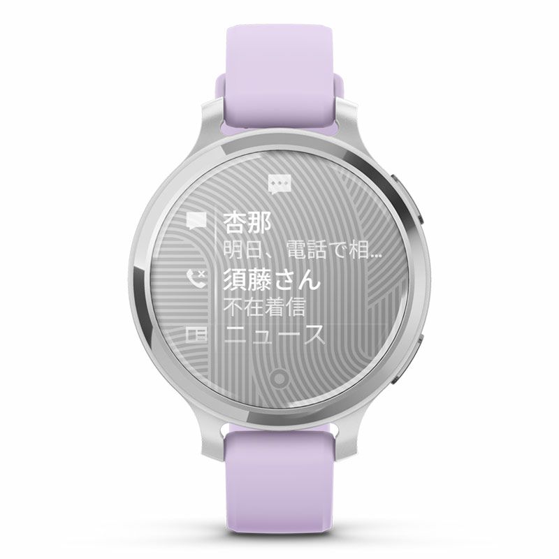 GARMIN Lily 2  Active Silver / Jasmine Purple ガーミン リリー2 アクティブ シルバー / ジャスミン パープル 010-02891-41