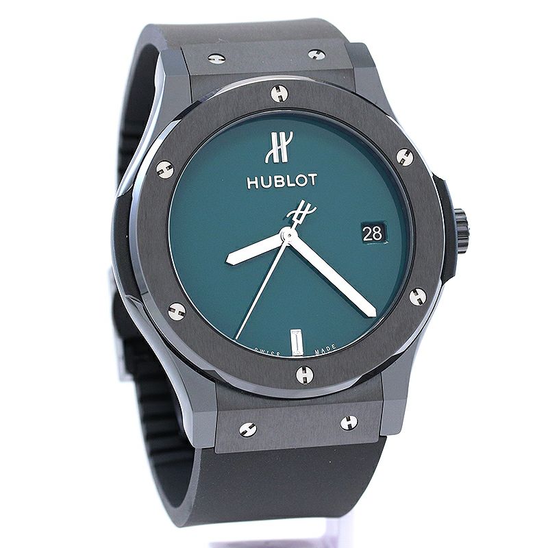 中古】HUBLOT CLASSIC FUSION BLACK CERAMIC YOSHIDA SPECIAL ウブロ クラシック・フュージョン  ブラックセラミック ブリティッシュグリーン ヨシダスペシャル  511.CM.5270.RX.MYOS｜ヴィンテージブランド｜時計・腕時計の通販サイトBEST ISHIDA（正規・中古販売店）