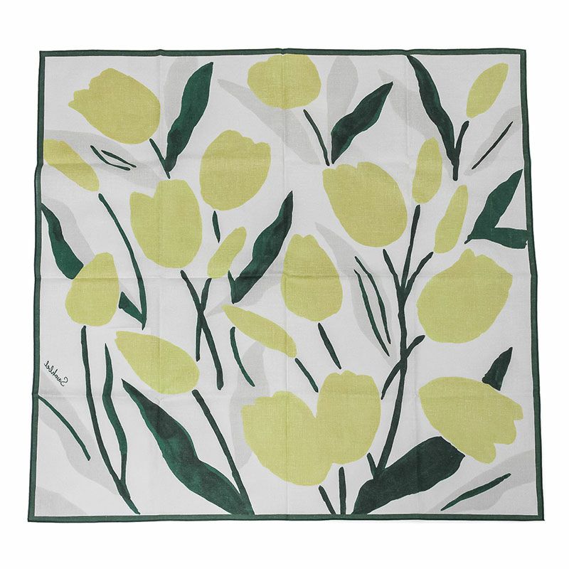 Sarahbel Cotton scarf サラベル コットンスカーフ SAB-cotton-scarf-tulips