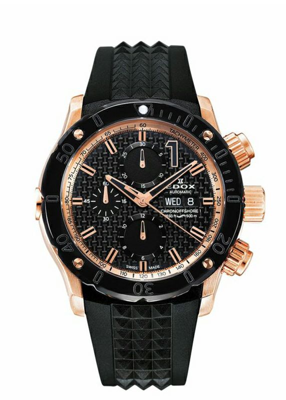 EDOX CHRONOFFSHORE-1 CHRONOGRAPH AUTOMATIC エドックス クロノオフショア1 クロノグラフ オートマティック 01122-37R-NIR1-S