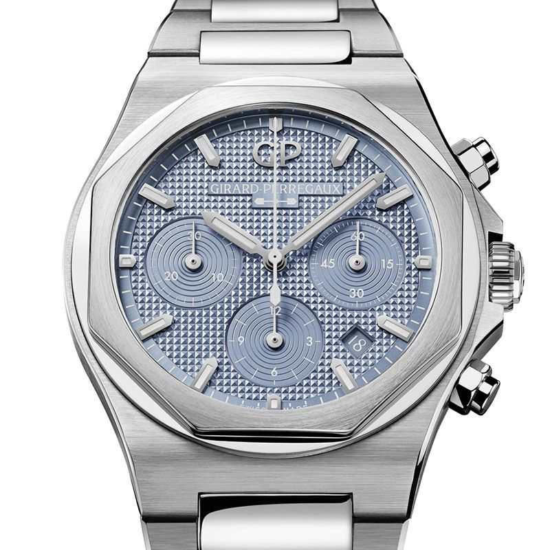 GIRARD-PERREGAUX LAUREATO CHRONOGRAPH ICE BLUE ジラール・ベルゴ ロレアート クロノグラフ アイスブルー 81020-11-3370-1GM