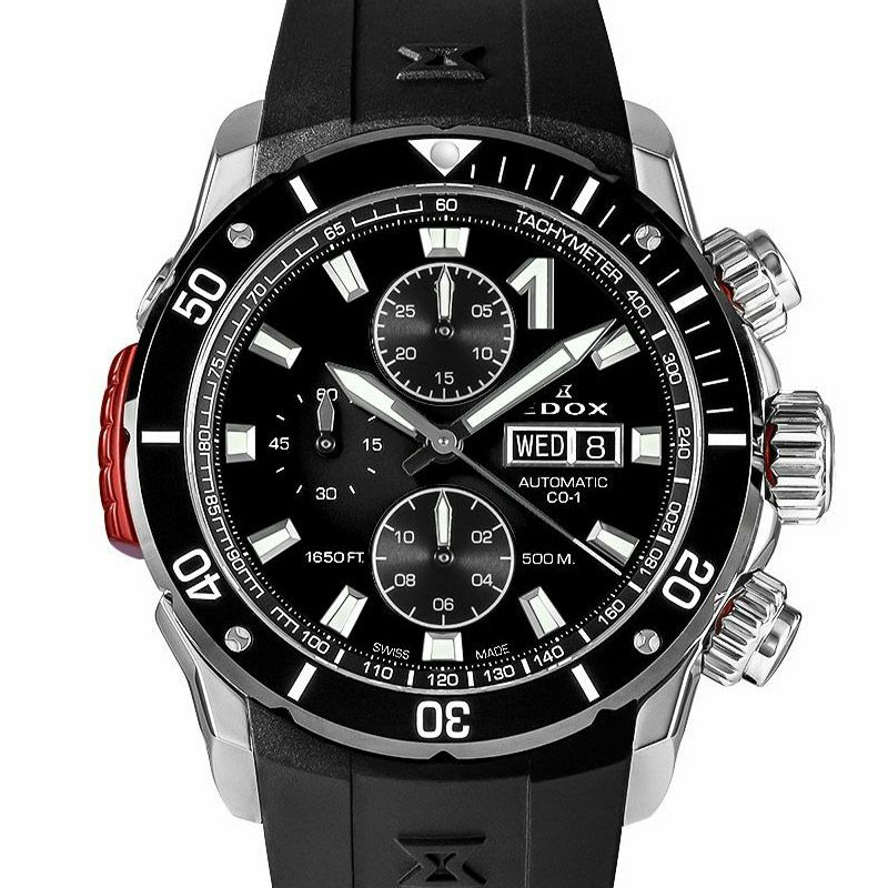 EDOX CHRONOFFSHORE-1 BEZEL LOCK CHRONOGRAPH AUTOMATIC エドックス クロノオフショア1 ベゼルロック クロノグラフ オートマティック 01128-3NRCA-NN