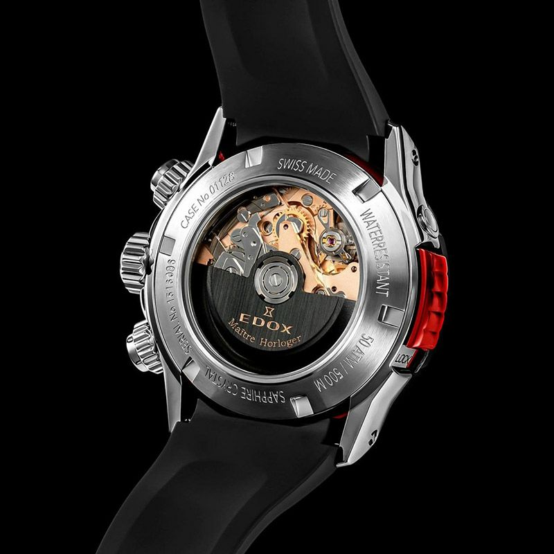 EDOX CHRONOFFSHORE-1 BEZEL LOCK CHRONOGRAPH AUTOMATIC エドックス クロノオフショア1 ベゼルロック クロノグラフ オートマティック 01128-3NRCA-NN