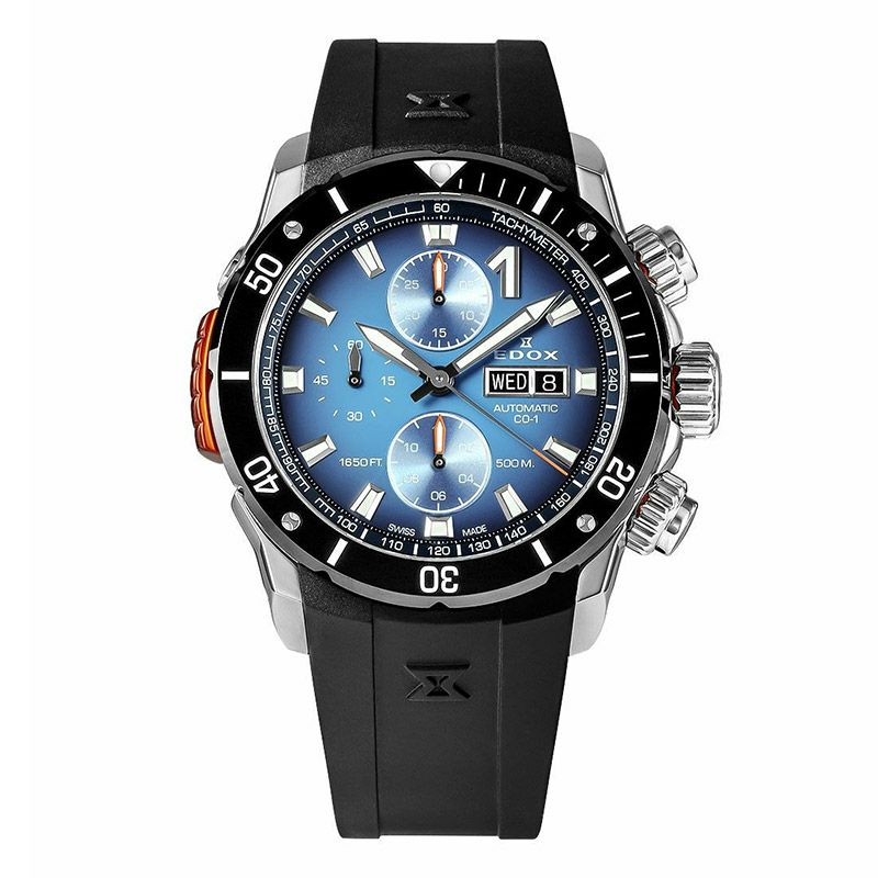 EDOX CHRONOFFSHORE-1 BEZEL LOCK CHRONOGRAPH AUTOMATIC エドックス クロノオフショア1 ベゼルロック クロノグラフ オートマティック 01128-3NOCA-BUIDN