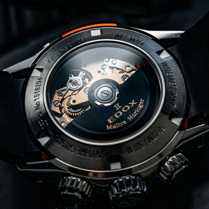 EDOX CHRONOFFSHORE-1 BEZEL LOCK CHRONOGRAPH AUTOMATIC エドックス クロノオフショア1 ベゼルロック クロノグラフ オートマティック 01128-3NOCA-BUIDN