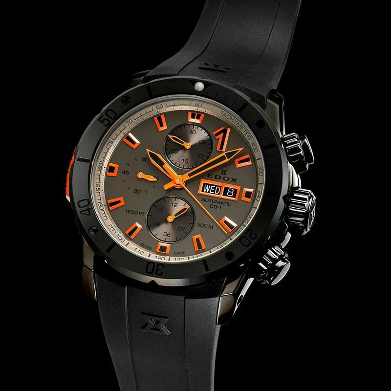 EDOX CHRONOFFSHORE-1 BEZEL LOCK CHRONOGRAPH AUTOMATIC エドックス クロノオフショア1 ベゼルロック クロノグラフ オートマティック 01128-37GNNOCA-GNO