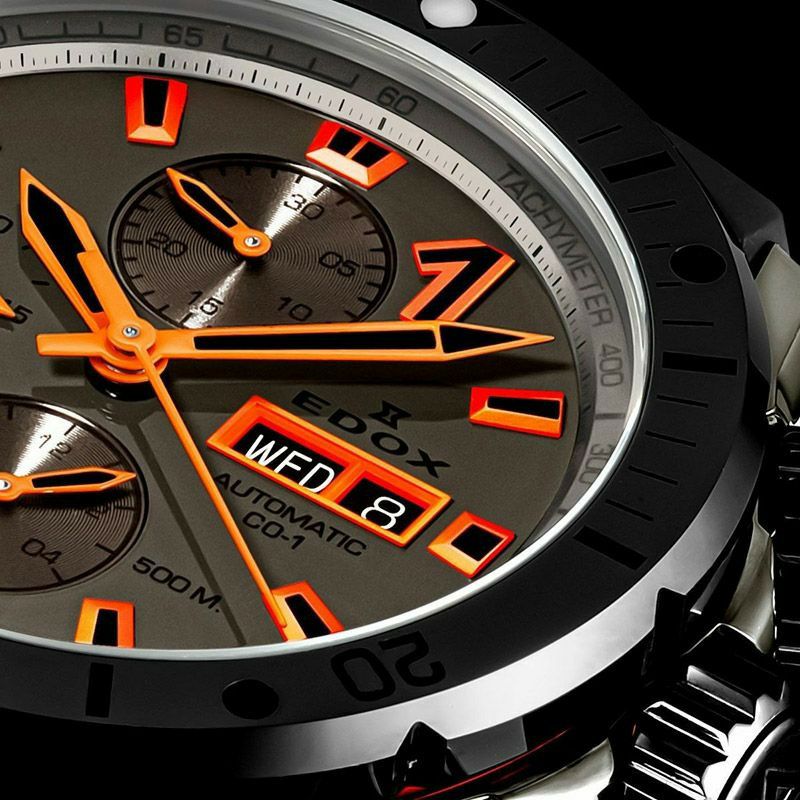 EDOX CHRONOFFSHORE-1 BEZEL LOCK CHRONOGRAPH AUTOMATIC エドックス クロノオフショア1 ベゼルロック クロノグラフ オートマティック 01128-37GNNOCA-GNO