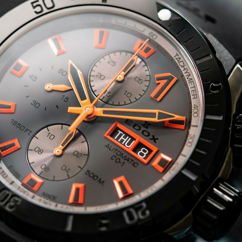 EDOX CHRONOFFSHORE-1 BEZEL LOCK CHRONOGRAPH AUTOMATIC エドックス クロノオフショア1 ベゼルロック クロノグラフ オートマティック 01128-37GNNOCA-GNO