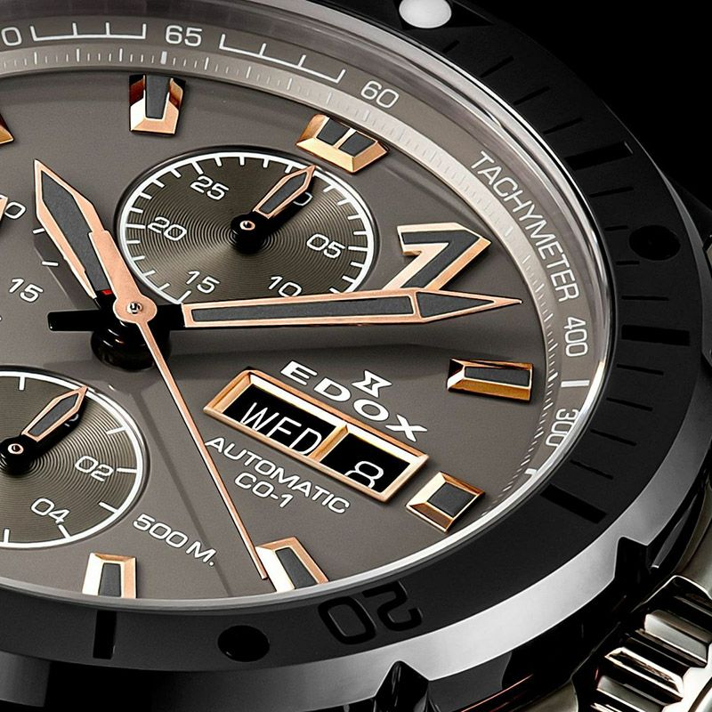 EDOX CHRONOFFSHORE-1 BEZEL LOCK CHRONOGRAPH AUTOMATIC エドックス クロノオフショア1 ベゼルロック クロノグラフ オートマティック 01128-37GNRCA-GNR