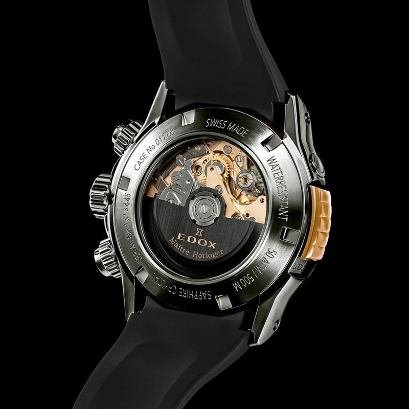 EDOX CHRONOFFSHORE-1 BEZEL LOCK CHRONOGRAPH AUTOMATIC エドックス クロノオフショア1 ベゼルロック クロノグラフ オートマティック 01128-37GNRCA-GNR