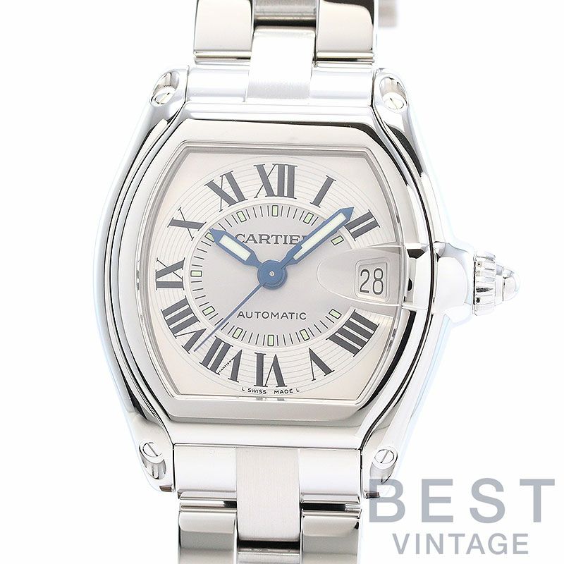 【中古】CARTIER ROADSTER DE CARTIER LARGE MODEL カルティエ ロードスター ドゥ カルティエ LM W62000V3