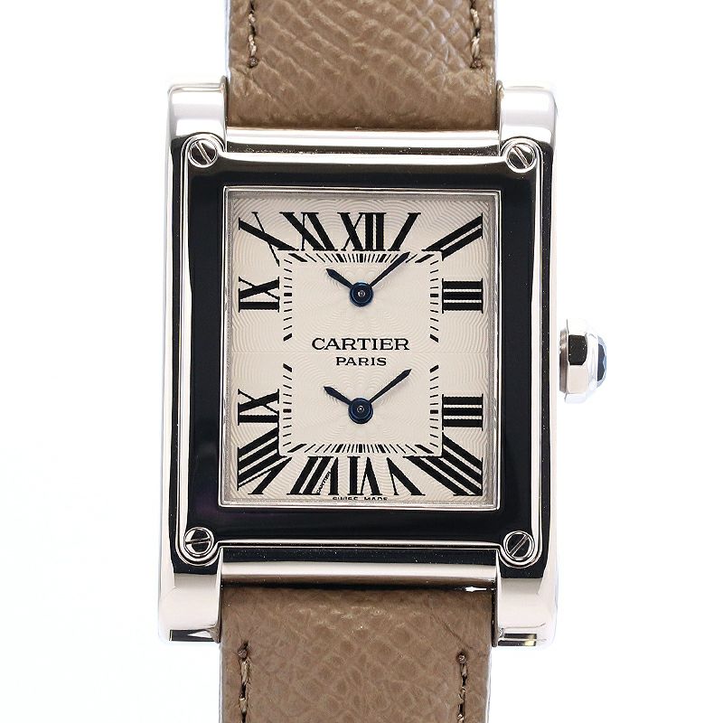 【中古】CARTIER TANK A VIS LARGE MODEL DUAL TIME ZORN CPCP カルティエ タンク ア・ヴィス LM IIタイムゾーン CPCP W1534351