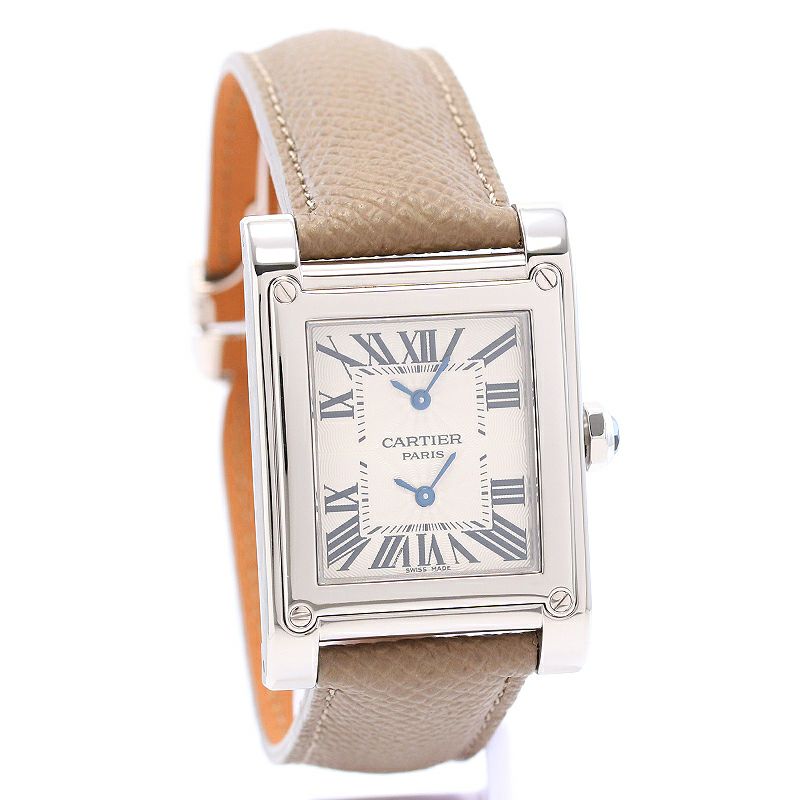 【中古】CARTIER TANK A VIS LARGE MODEL DUAL TIME ZORN CPCP カルティエ タンク ア・ヴィス LM IIタイムゾーン CPCP W1534351
