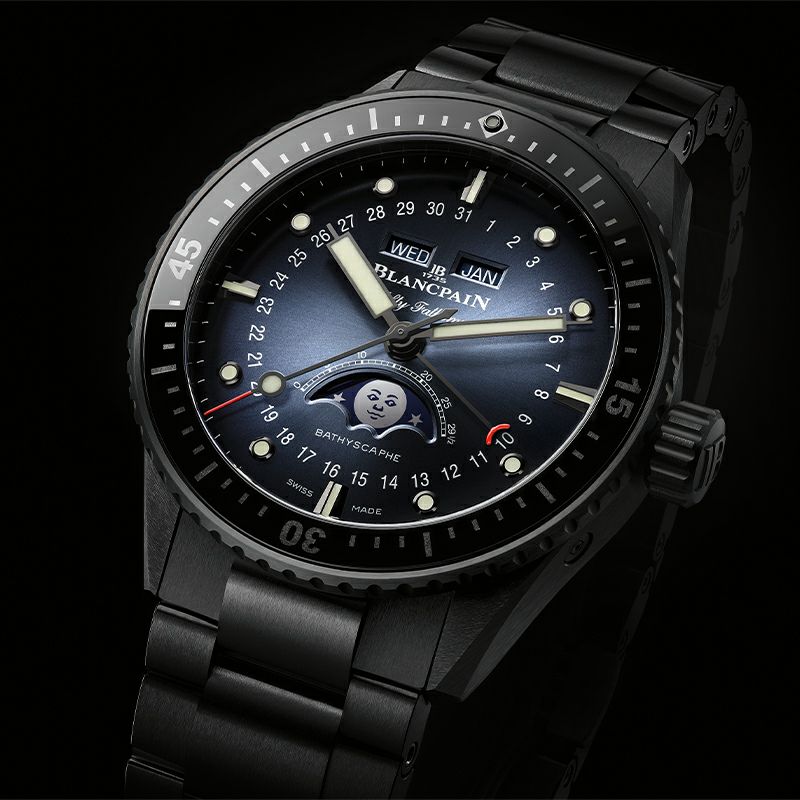 BLANCPAIN FIFTY FATHOMS BATHYSCAPHE QUANTIEME COMPLET PHASES DE LUNE ブランパン フィフティ ファゾムス バチスカーフ コンプリートカレンダー ムーンフェイズ 5054-0140-01S