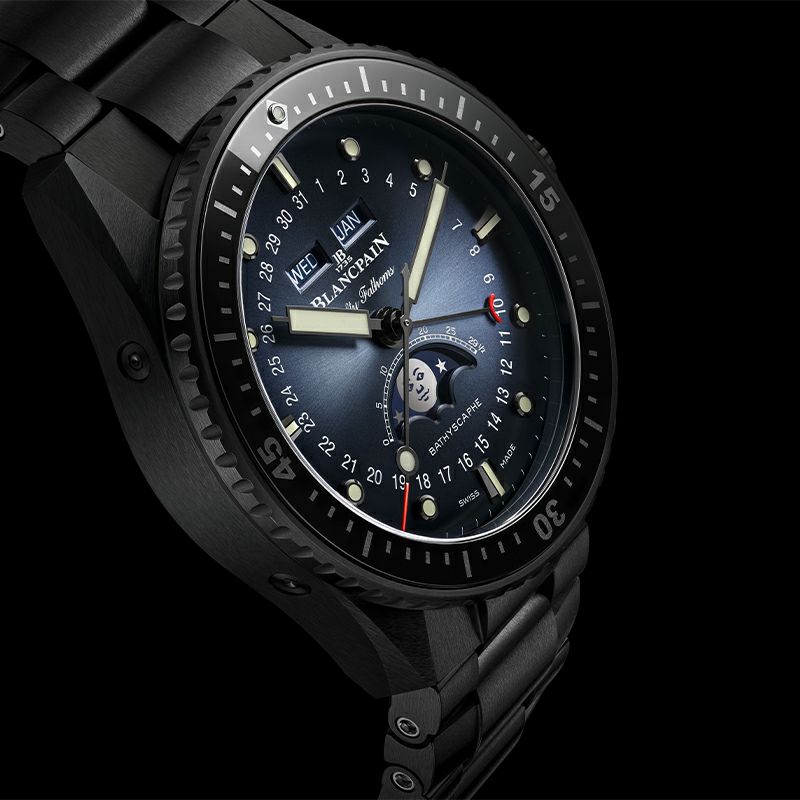 BLANCPAIN FIFTY FATHOMS BATHYSCAPHE QUANTIEME COMPLET PHASES DE LUNE ブランパン  フィフティ ファゾムス バチスカーフ コンプリートカレンダー ムーンフェイズ  5054-0140-01S｜正規取り扱いブランド｜時計・腕時計の通販サイトBEST ISHIDA（正規・中古販売店）