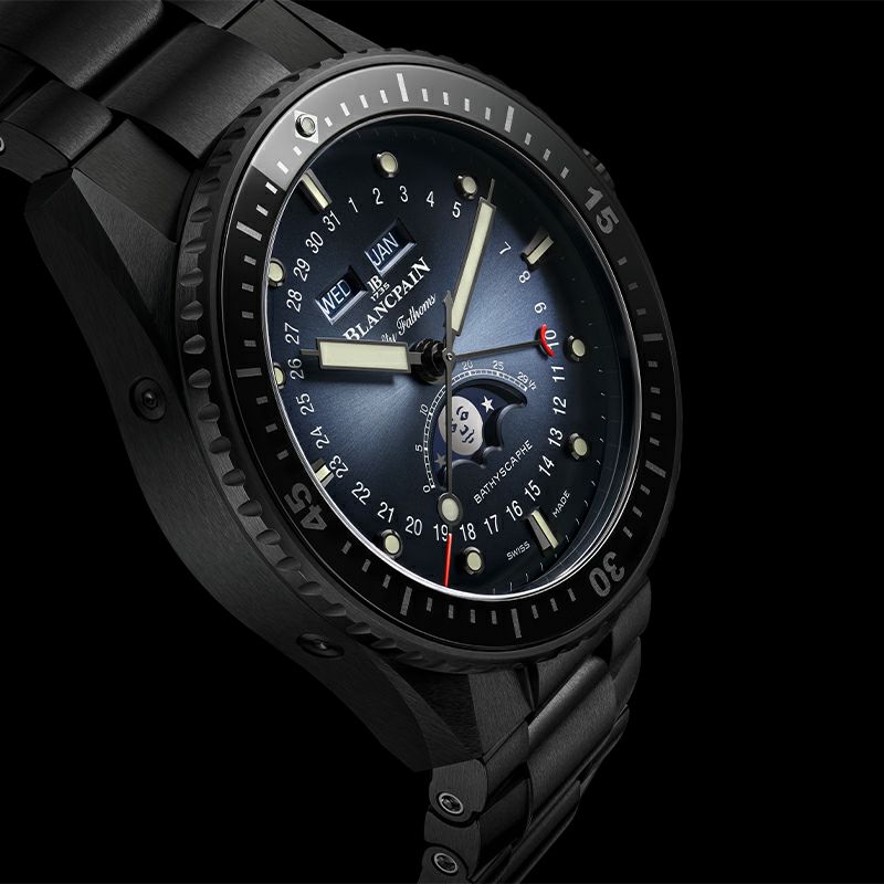 BLANCPAIN FIFTY FATHOMS BATHYSCAPHE QUANTIEME COMPLET PHASES DE LUNE ブランパン フィフティ ファゾムス バチスカーフ コンプリートカレンダー ムーンフェイズ 5054-0140-01S