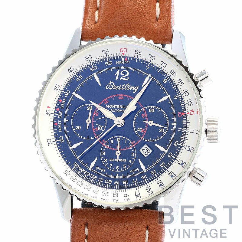 【中古】BREITLING NAVITIMER MONTBRILLANT DATE ブライトリング ナビタイマー モンブリラン デイト A4133012/B408/593X (A414B08LBA)