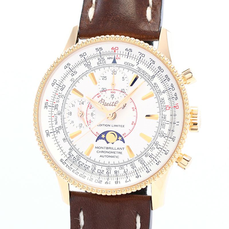 【中古】BREITLING MONTBRILLANT MOON JAPAN LIMITED EDITION ブライトリング モンブリラン ムーン 日本限定 H2134012/G556/437X/K20BA4N.1