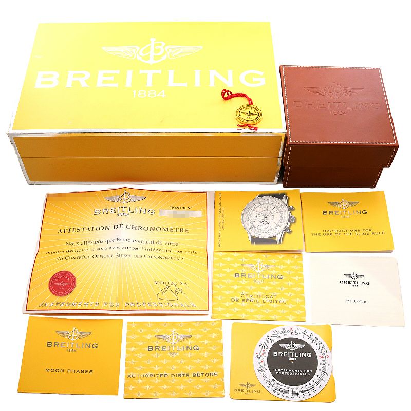 【中古】BREITLING MONTBRILLANT MOON JAPAN LIMITED EDITION ブライトリング モンブリラン ムーン 日本限定 H2134012/G556/437X/K20BA4N.1