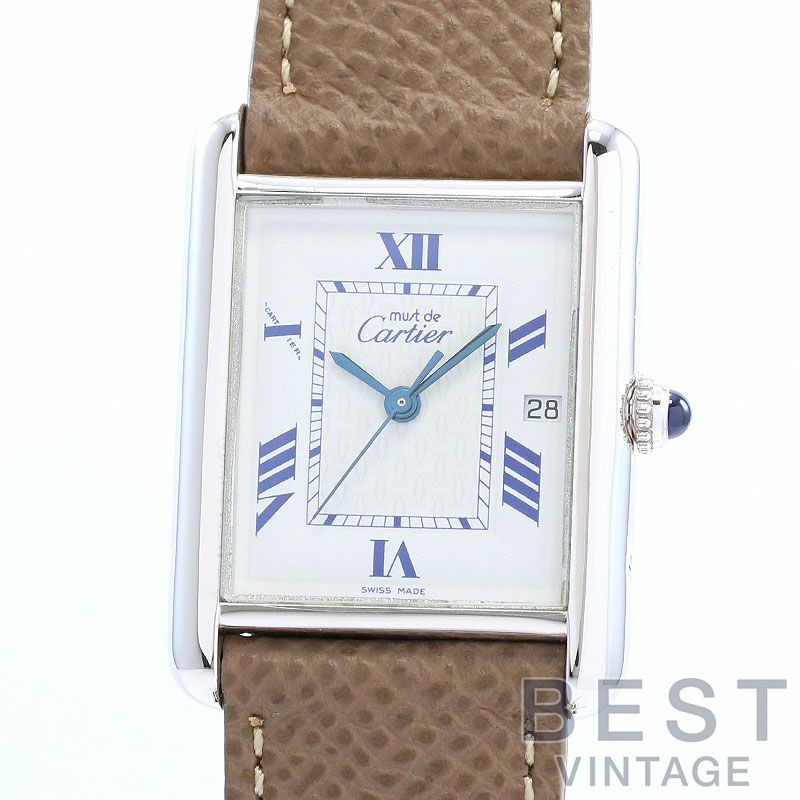 【中古】CARTIER MUST TANK LARGE MODEL JUMBO VERMEIL カルティエ マストタンク LM ジャンボ ヴェルメイユ W1014154