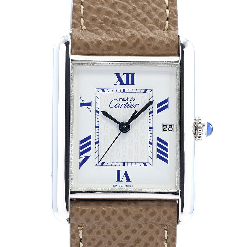 【中古】CARTIER MUST TANK LARGE MODEL JUMBO VERMEIL カルティエ マストタンク LM ジャンボ ヴェルメイユ W1014154